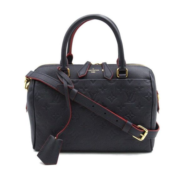 Speedy Bandouliere 25  Empreinte Leather Blue Shoulder Bag - Picture 1 of 11